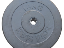 وزنه بدنسازی چدنی روکش‌دار ۱۰ کیلویی در بسته دو عددی