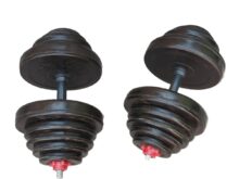 دمبل متغیر  چدنی40 کیلویی ویژه در بسته 2عددی 40کیلو